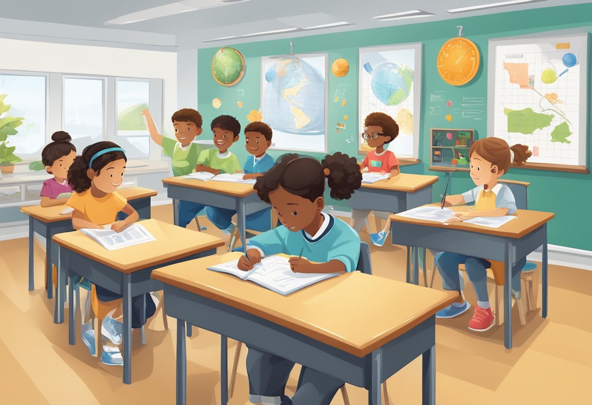 Experiments in Cross-Curricular Learning: 7 Engaging Ways experiments,education LearningMole A classroom with students conducting science experiments while incorporating elements of math, language arts, and social studies into their learning