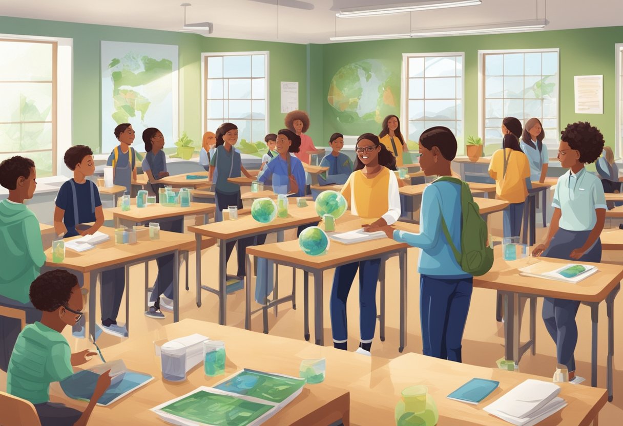 Exploring New Trends in Experiments Education: Innovative Teaching Methods experiment LearningMole A classroom filled with students conducting experiments using sustainable materials and learning about new trends in sustainability education