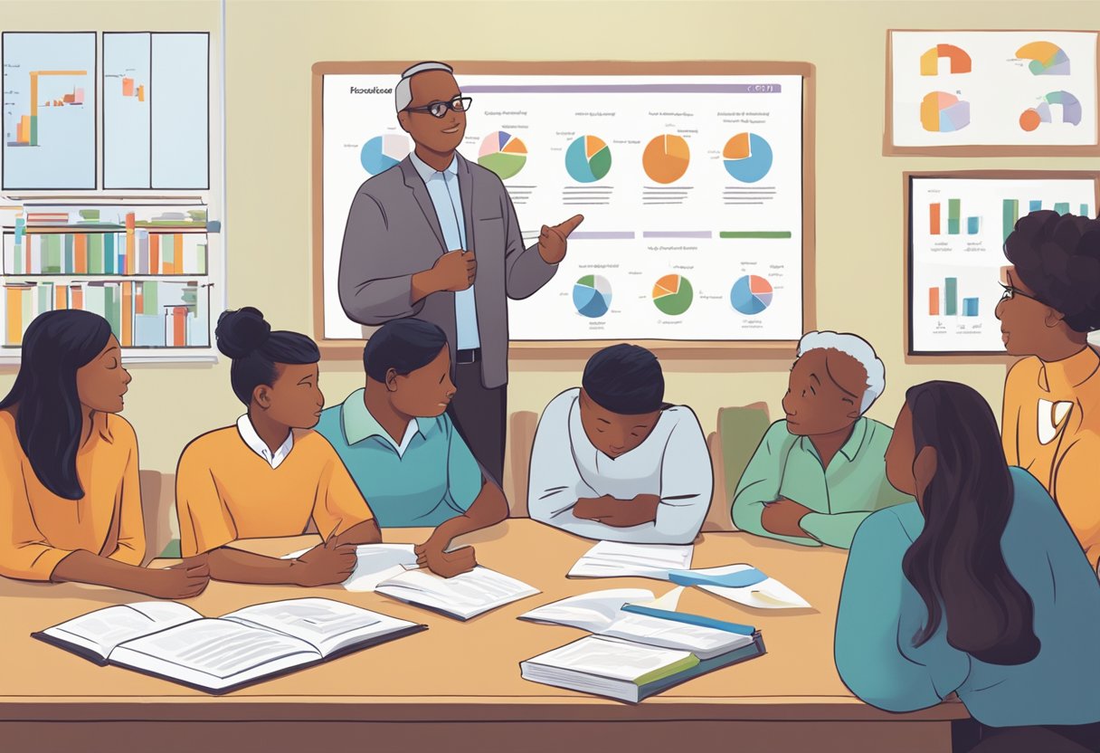 New Trends in Reading Comprehension Education: For Tomorrow's Learners reading comprehension,education LearningMole Educators gathered around a table, discussing new reading comprehension strategies. Charts and graphs displayed on the wall. A collaborative and engaging atmosphere