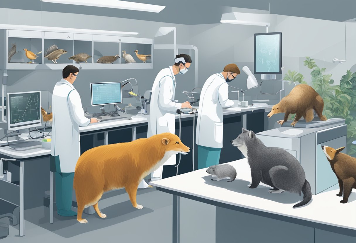 Assessment and Progress Tracking in Human Body and Animals: 7 Modern Methods Human Body and Animal,assessment LearningMole A group of animals being measured and monitored in a laboratory setting. Scientists and researchers are recording data and tracking progress