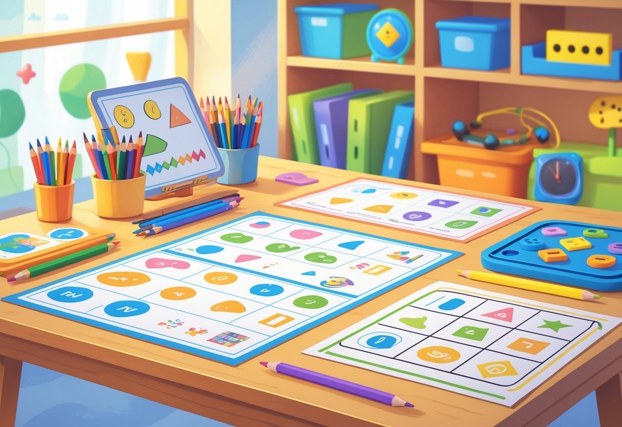Printable Worksheets: The Ultimate Guide to Free Resources by Year LearningMole A tidy educational workspace with worksheets, pencils, and learning tools arranged on a desk in a bright and supportive classroom.