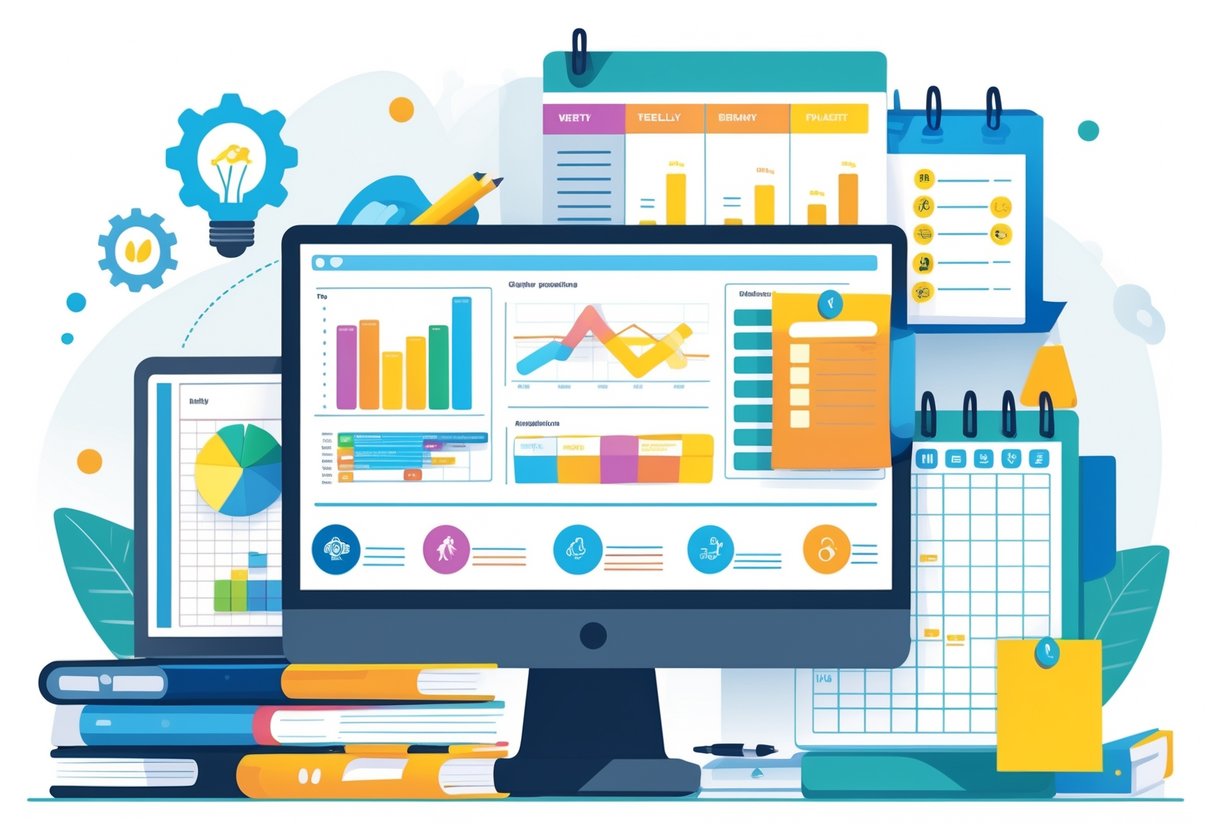 Scheme of Work Template: The Essential Guide for Teachers LearningMole A tidy workspace with a laptop, open notebook, sticky notes, and a calendar, symbolising organised planning and effective work implementation.