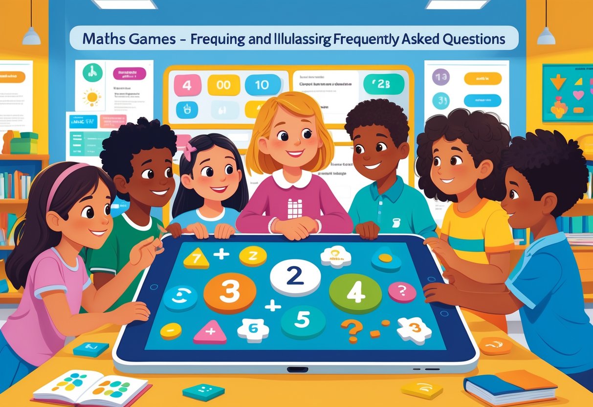 Maths Games: The Best Ways to Learn and Have Fun With Numbers LearningMole Children and a teacher gathered around a digital tablet in a classroom, engaging with math games and learning together.