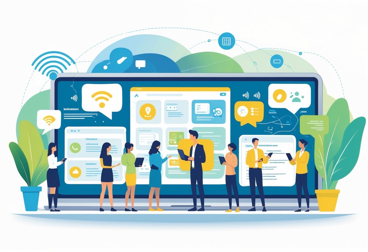 Video Lessons: Effective Learning Tools, Resources and Strategies LearningMole A scene showing educators and students using digital devices with symbols representing video lesson challenges like poor internet and distractions on one side, and solutions like clear communication and collaborative tools on the other.