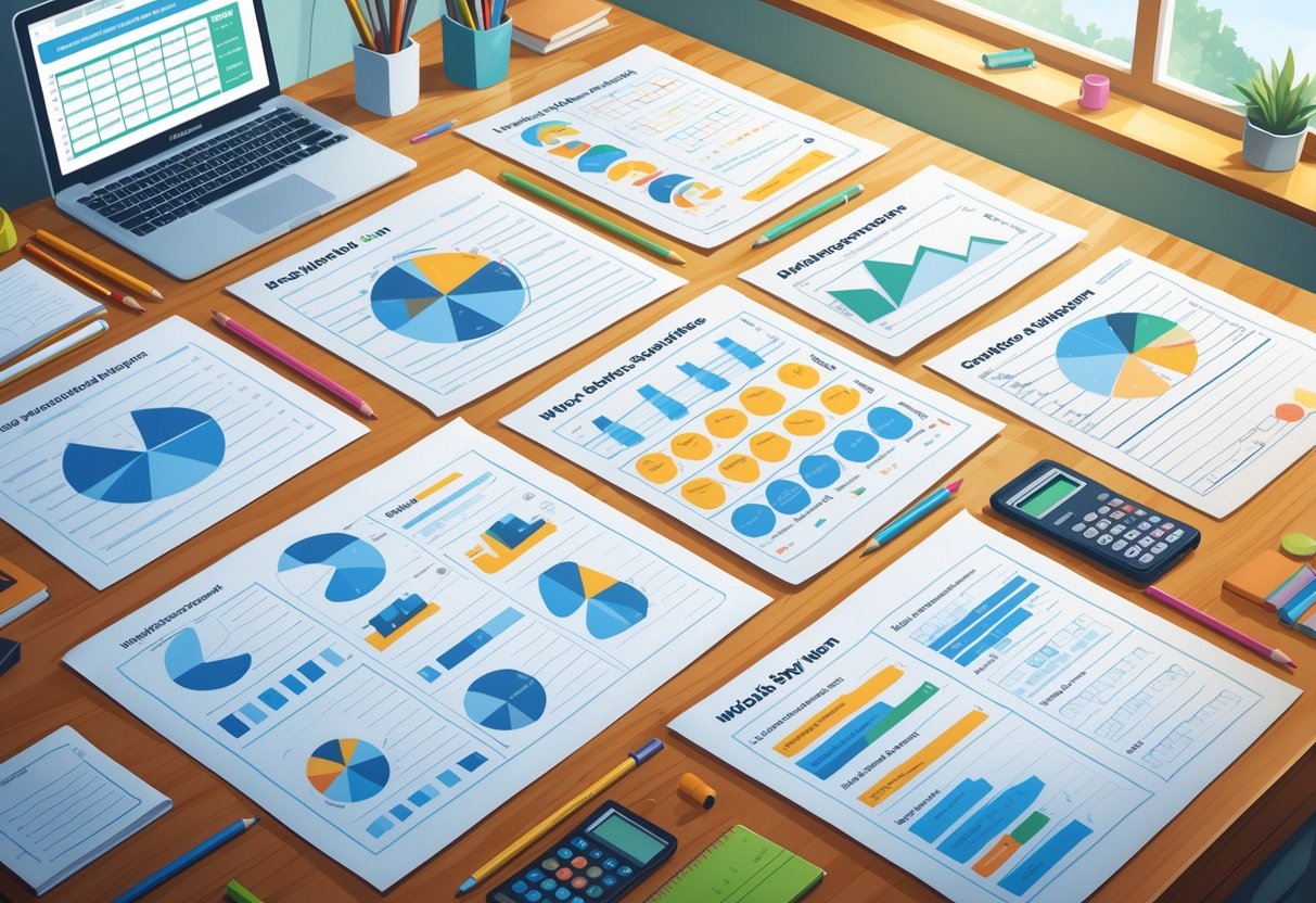 Assessment Worksheets: Essential Guides, Tips & Free Printables LearningMole A tidy desk with various assessment worksheets and stationery arranged neatly, with a laptop in the background.