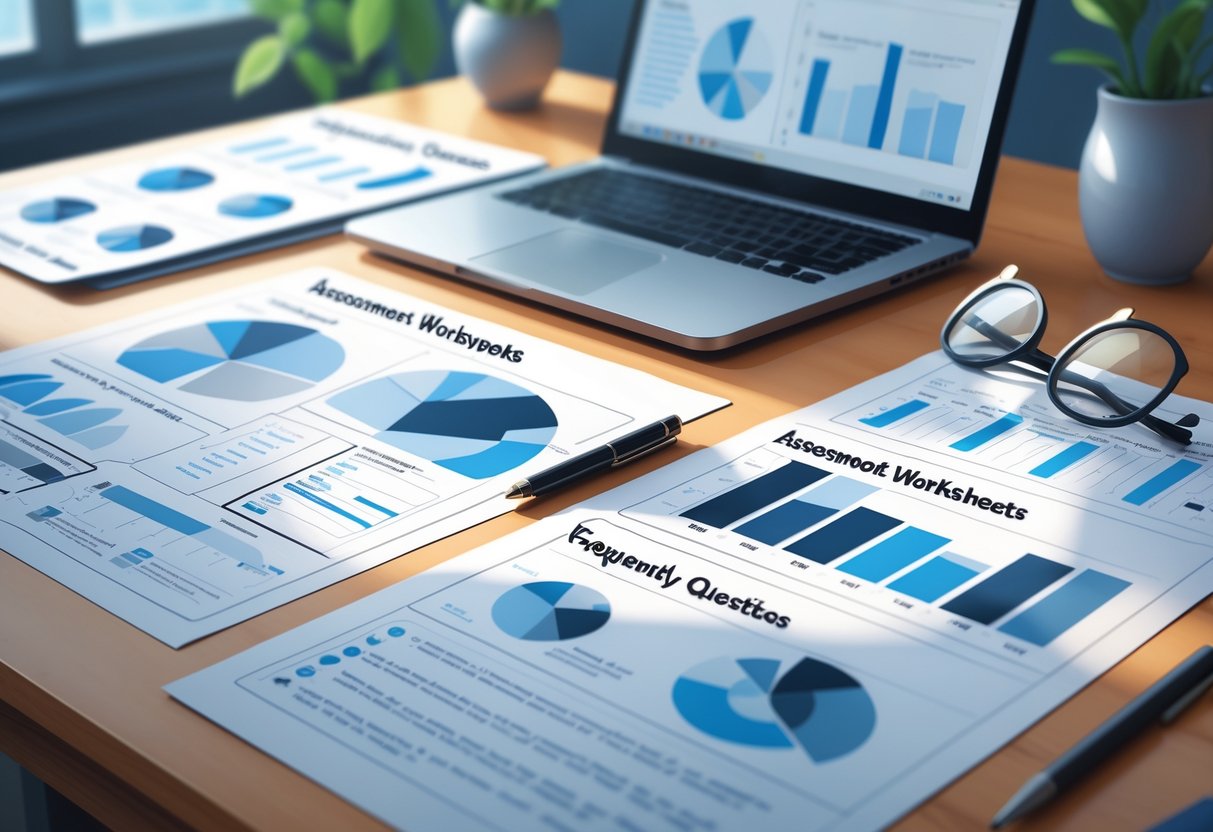 Assessment Worksheets: Essential Guides, Tips & Free Printables LearningMole A tidy desk with assessment worksheets, a pen, glasses, and an open laptop in a well-lit workspace.