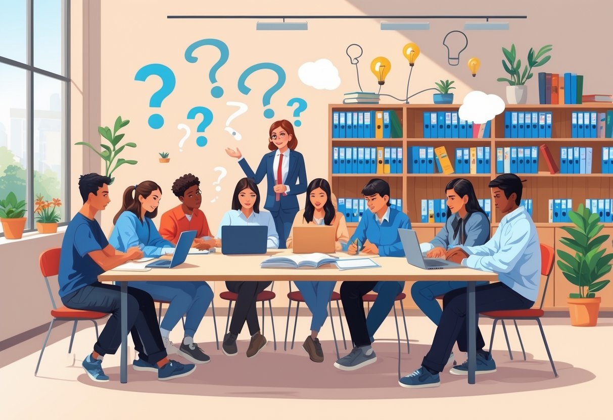 Homework Help Resources: Your Guide to the Best Tools and Tips LearningMole Students and a tutor working together around a table with books and laptops in a bright study room.