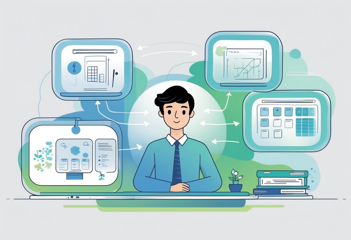 Metacognition Resources: Essential Tools and Strategies for Learners LearningMole A person surrounded by different learning environments connected by arrows, representing the transfer of thinking skills across various settings.