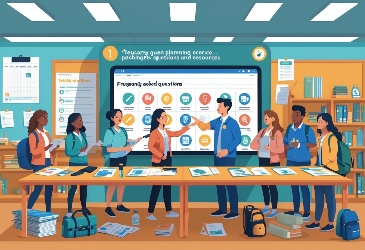 School Trip Resources: Essential Tools and Expert Planning Guide LearningMole A group of teachers and students planning a school trip around a table with maps and resources in a classroom.