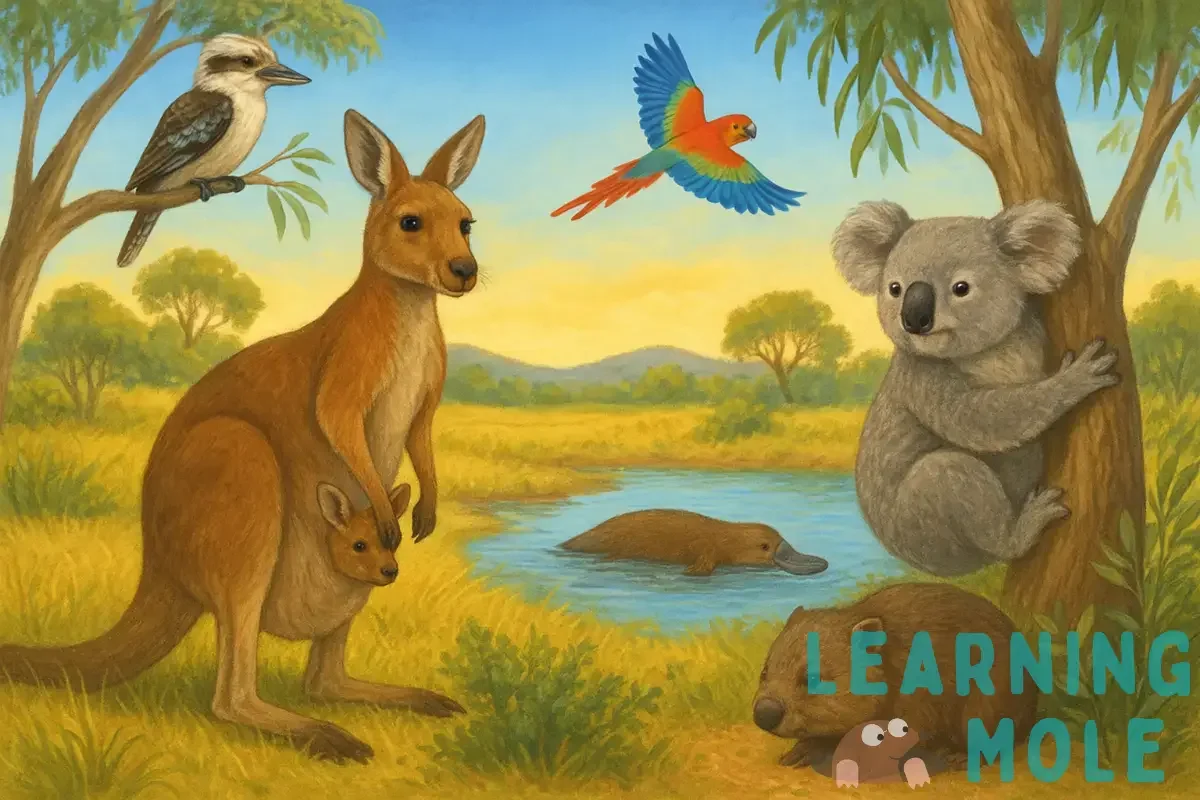 Australian Animals for Kids: A Fun Guide to Curious Creatures Down Under