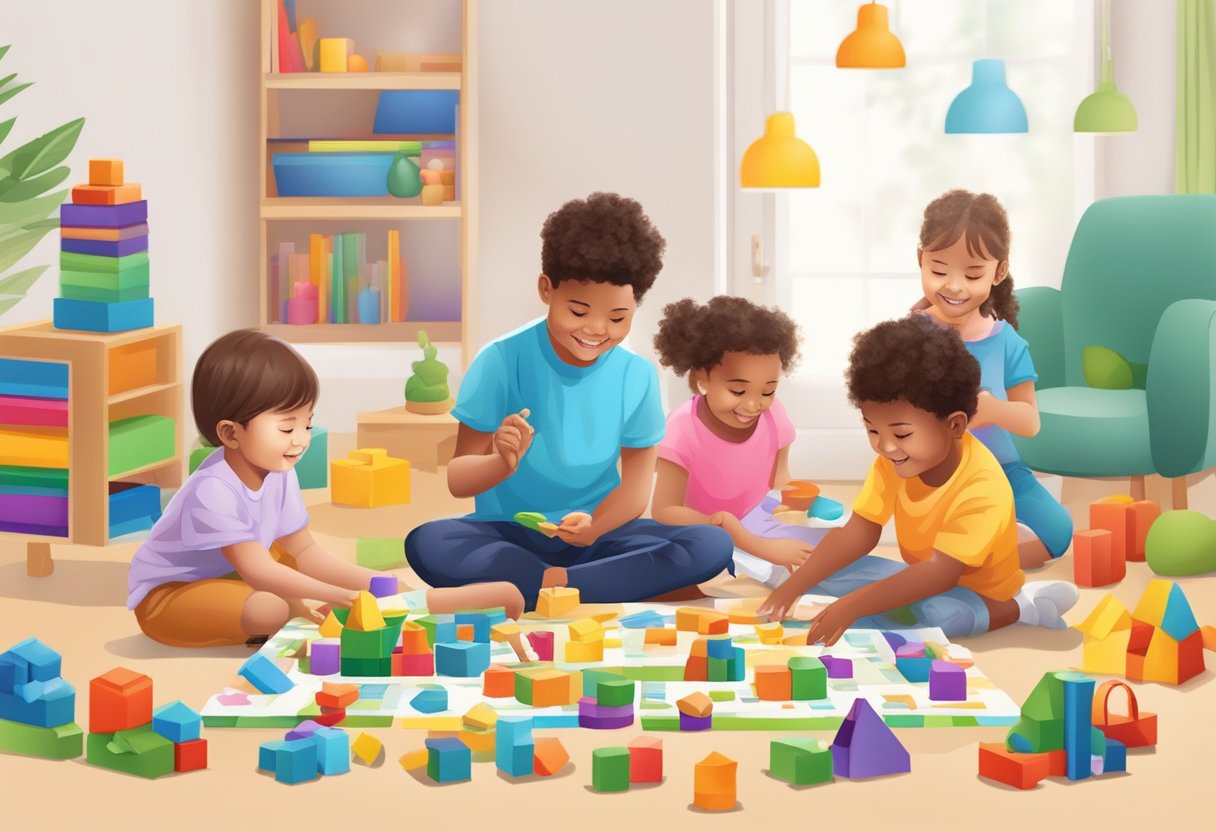 Memory-Building Activities for Kids: Boost Cognitive Development memory-building,development,children LearningMole Children engaged in interactive activities, such as building blocks, puzzles, and memory games, surrounded by colorful educational materials and toys