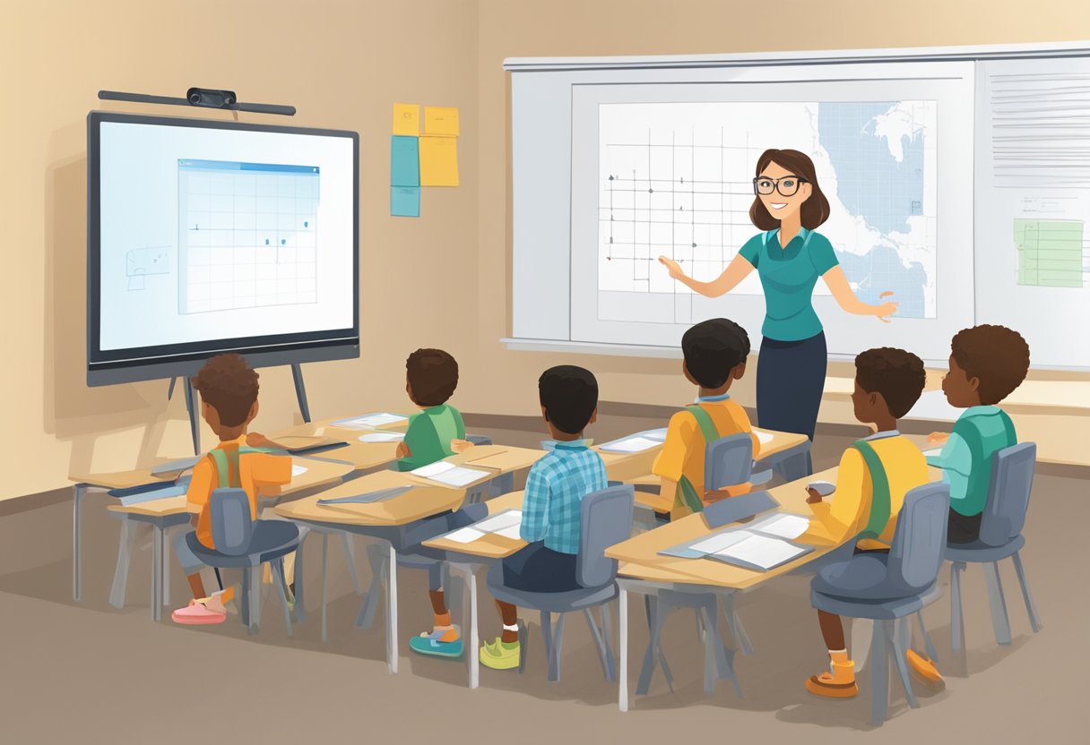 Guide to Teaching Fractions and Decimals: Simple Strategies for Primary School Maths Teaching Fractions,Decimals LearningMole A teacher using a computer to demonstrate fractions and decimals on a projector to a group of engaged students