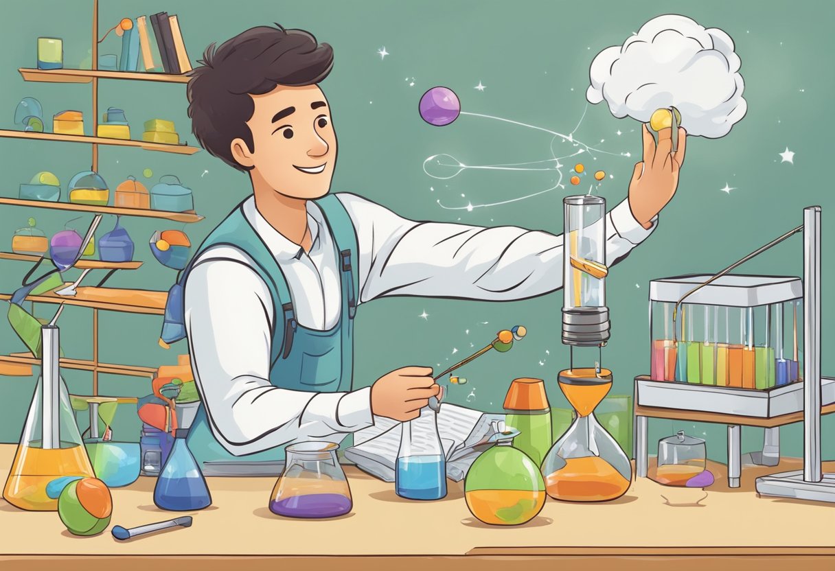Guide to Teaching Physics Concepts: Making Complex Principles Fun Teaching Physics Concepts,physics education,physics concepts,sound waves,Teaching physics LearningMole A student conducting a hands-on experiment with everyday objects to demonstrate physics concepts