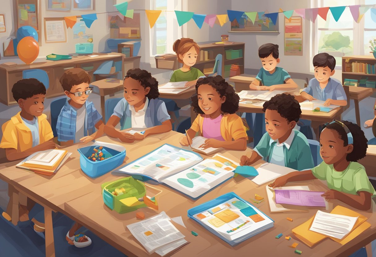 American History Activities for Kids: Fun Ways to Discover Our Heritage American history,history activities,U.S. history,history LearningMole A group of children engaged in interactive US history activities, with colorful props and educational materials scattered around the room