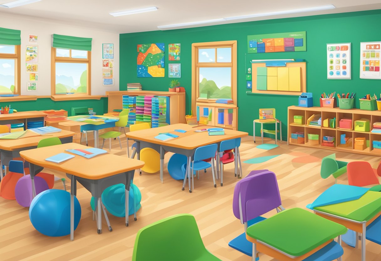 Best Irish Primary School Resources for Effective Teaching Irish primary school,teaching resources,Primary schools LearningMole A classroom filled with colorful educational materials, sensory tools, and assistive technology to support students with special education needs in an Irish primary school