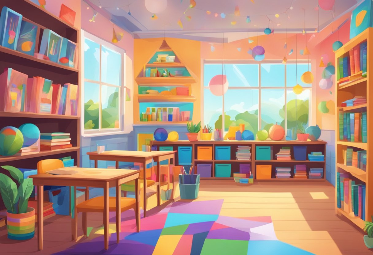 Best Irish Primary School Resources for Effective Teaching Irish primary school,teaching resources,Primary schools LearningMole A colorful classroom with cozy reading nooks, vibrant posters promoting positivity, and shelves filled with books and art supplies