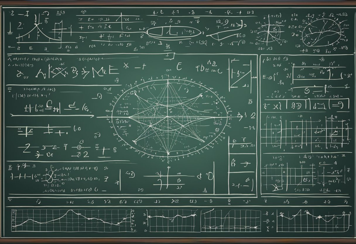 Advanced Numbers Techniques for Upper Primary Classes: Fun Strategies Numbers,Mathematics LearningMole Numbers: A chalkboard filled with advanced arithmetic equations and diagrams