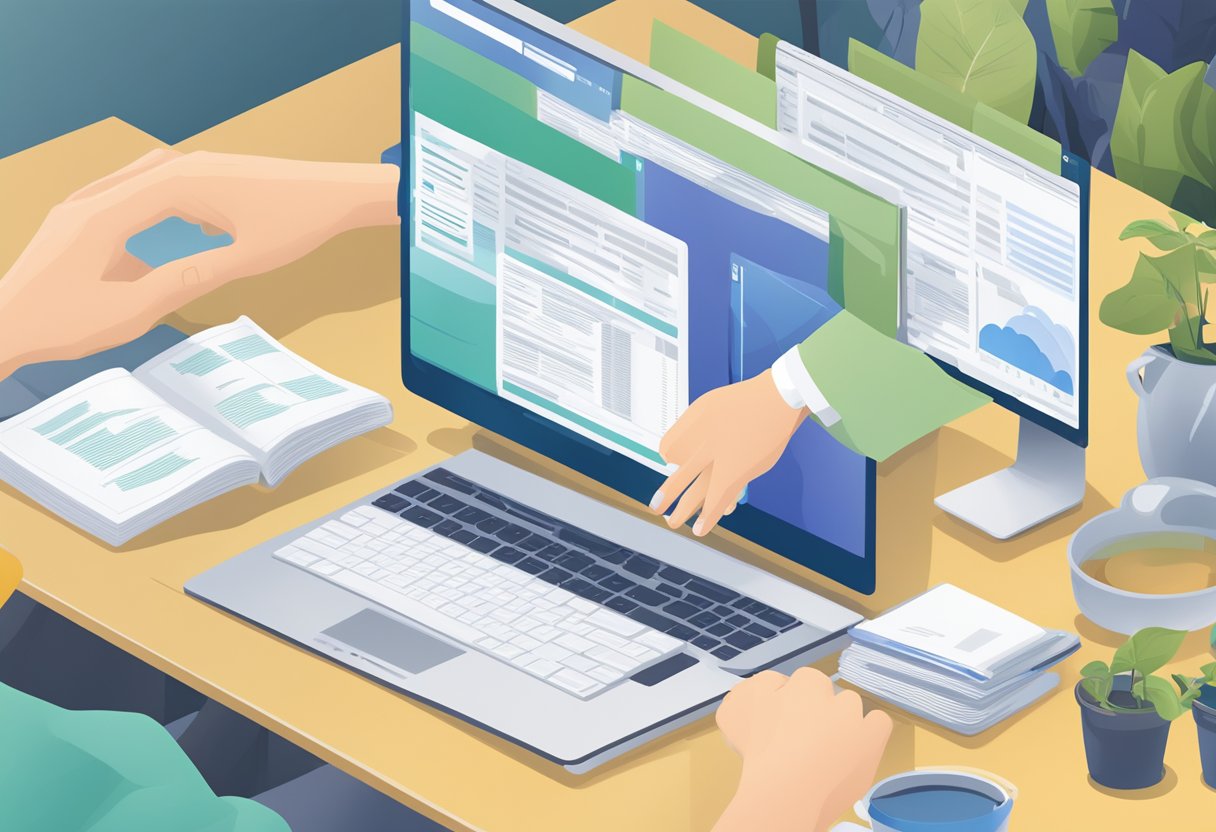 Progress Report Creator: Simplifying Student Assessments progress report,progress LearningMole Progress Report Creator: A hand hovering over a selection of report types on a computer screen