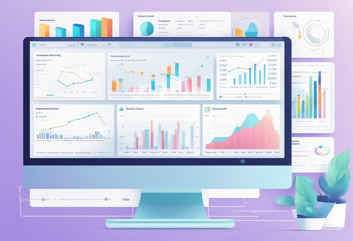 Progress Report Creator: Simplifying Student Assessments progress report,progress LearningMole Progress Report Creator: A computer screen displaying a progress report being generated by AI software, with various data charts and graphs visible on the screen