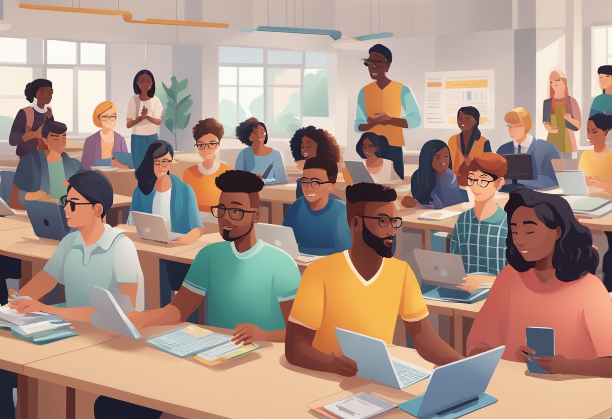 District-wide Learning Platform: Revolutionising Local Education Systems district-wide learning,platforms LearningMole District-wide Learning Platform: A diverse group of students engage with digital devices and interactive tools on a district-wide learning platform