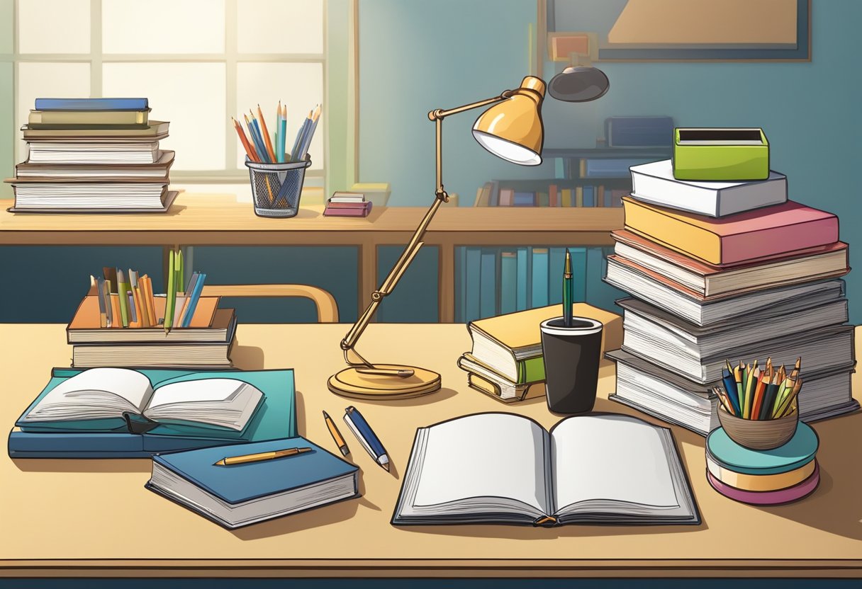 Teacher Resource Packages: Enhancing Classroom Engagement and Learning teacher resource,resources LearningMole Teacher Resource Packages: A teacher's desk with educational resources, books, and materials neatly organized for extracurricular education support