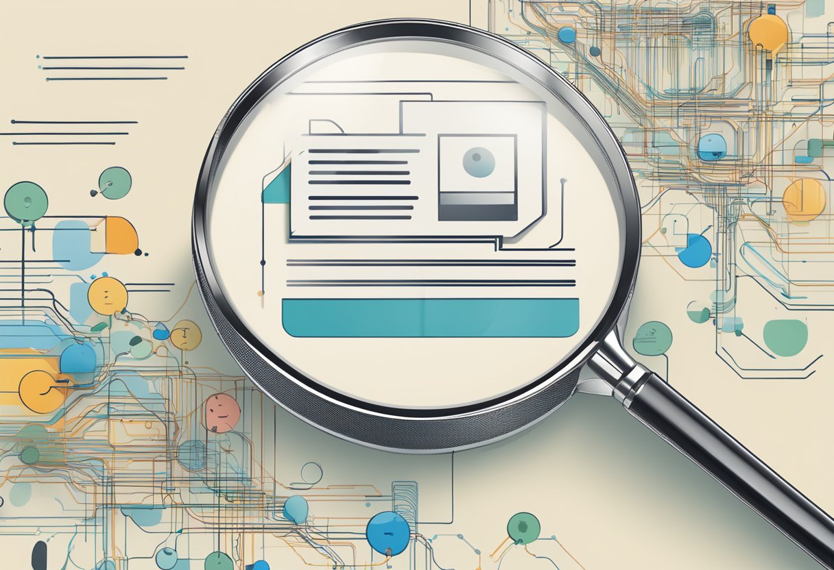 Feature-Based Keywords: Enhancing SEO Strategies with Targeted Terms Feature-Based Keywords,keywords LearningMole Feature-Based Keywords: A magnifying glass hovering over a cluster of keywords, with lines connecting them to a central point