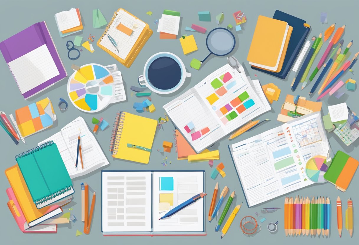 Premium Lesson Templates: Elevate Your Teaching Game premium lesson template,LEsson plan,lesson LearningMole Premium Lesson Templates: A colorful array of lesson plan templates arranged neatly on a desk, with various educational elements such as books, pencils, and rulers scattered around