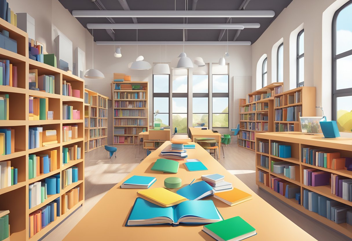 Enhanced Learning Resources: Your Guide for Efficient Study Strategies learning resources,education LearningMole Enhanced Learning Resources: A diverse collection of books, tablets, and interactive tools scattered across a bright, organized learning space