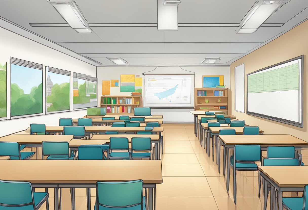 International School Resources: Enhancing Global Education Systems International school,education LearningMole International school: A classroom with diverse learning materials, technology, and teaching tools arranged for international curriculum design and delivery