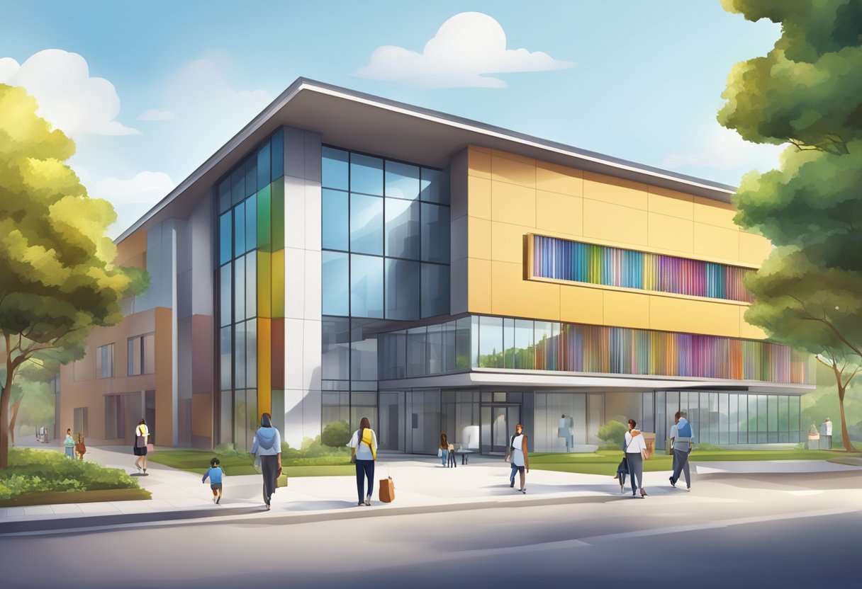International School Resources: Enhancing Global Education Systems International school,education LearningMole International school: A modern international school building surrounded by diverse business resources and educational materials