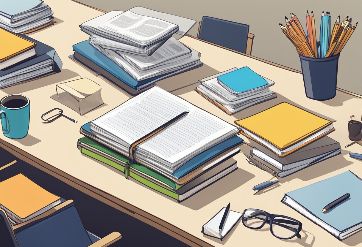 English Teaching Materials: A Guide to Effective Resources for Educators English Teaching,English LearningMole English Teaching Materials: A stack of English teaching materials being reviewed and assessed on a desk