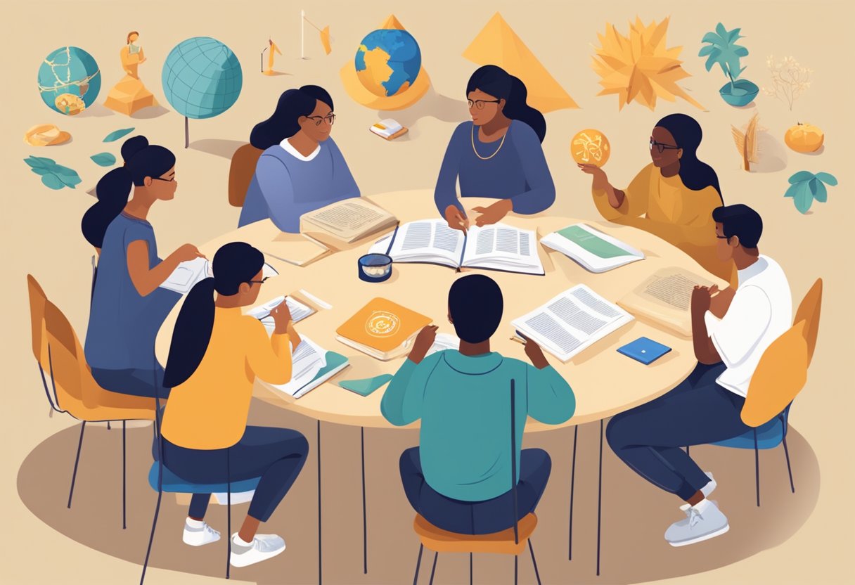 English Teaching Materials: A Guide to Effective Resources for Educators English Teaching,English LearningMole English Teaching Materials: A diverse group of students engaged in language learning activities, surrounded by cultural symbols and artifacts