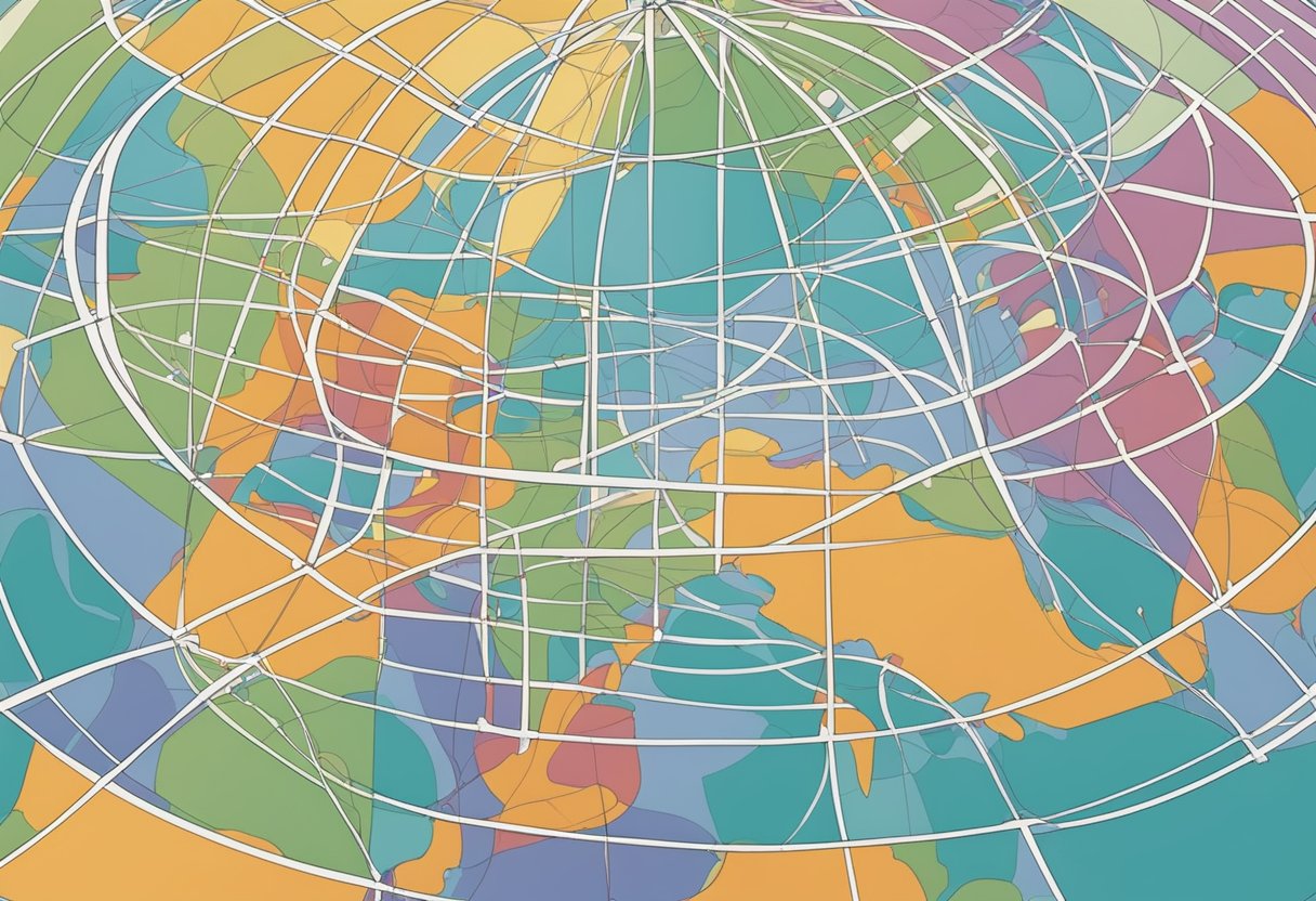 Global Education Platform: Uniting Learners Worldwide Global education,educational LearningMole Global Education Platform: A globe surrounded by interconnected lines linking various educational institutions and organizations around the world