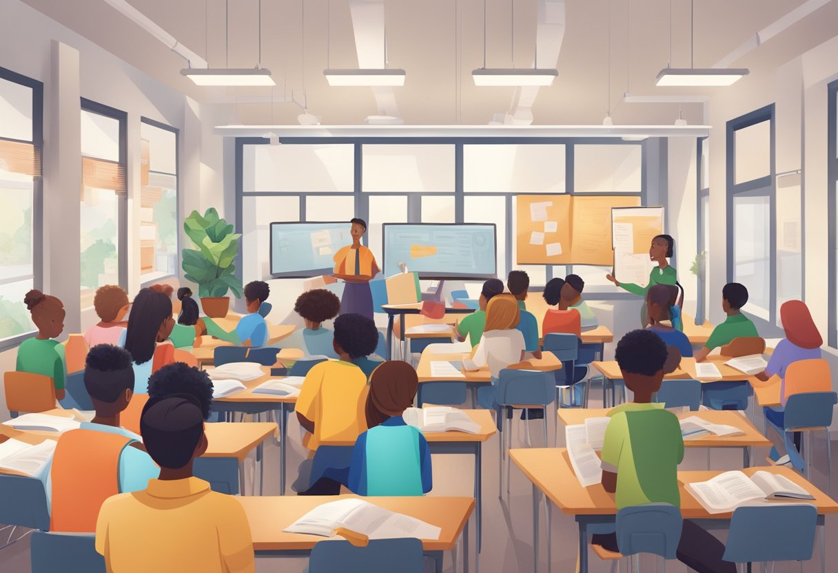 International School Materials: Your Guide to Selecting the Best Resources International school,IB LearningMole International School Materials: A classroom with diverse students engaged in group work, surrounded by IB curriculum materials and global educational resources