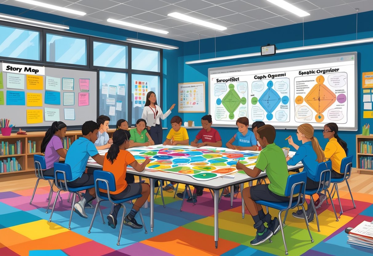 Classroom Resources: Essential Tools, Lesson Plans & Teaching Aids Classroom resources,resources LearningMole A classroom scene with students working together using story maps and graphic organisers, guided by a teacher at a digital whiteboard.
