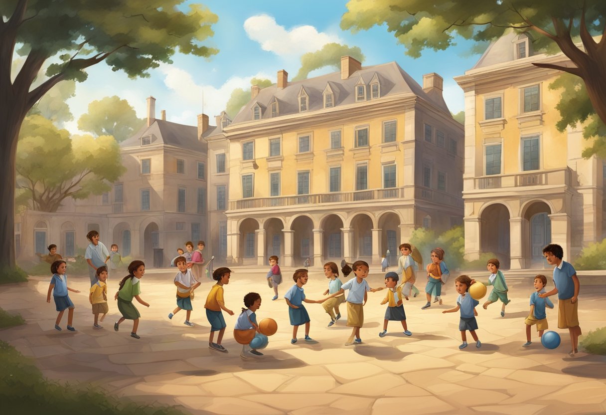 Historic School Yard Games: A Trip Down Memory Lane School Yard Games,school,yard,games LearningMole Children playing traditional school yard games in a historic setting
