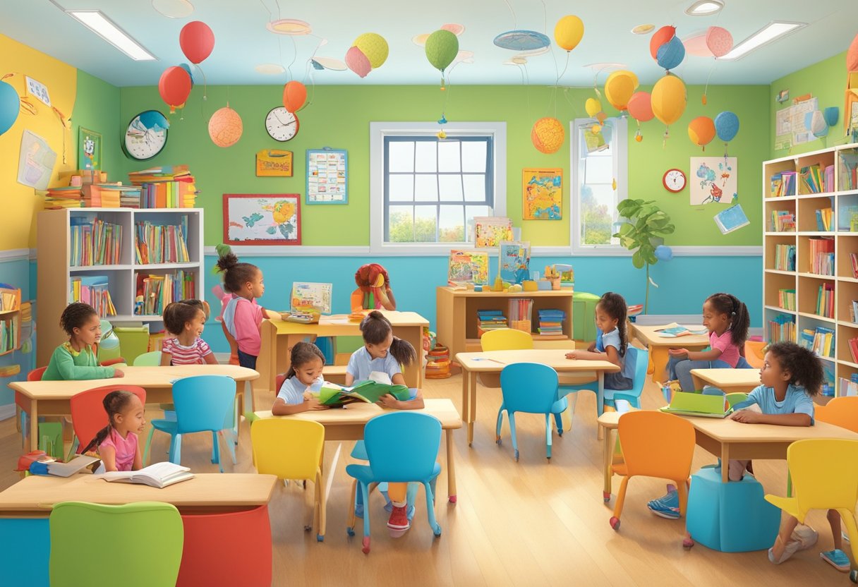 Dr Seuss Quotes for Kids: Inspiring Words for Little Learners Seuss Quotes,child LearningMole A colorful, whimsical classroom with Dr. Seuss quotes on the walls, books scattered around, and children playing and learning together