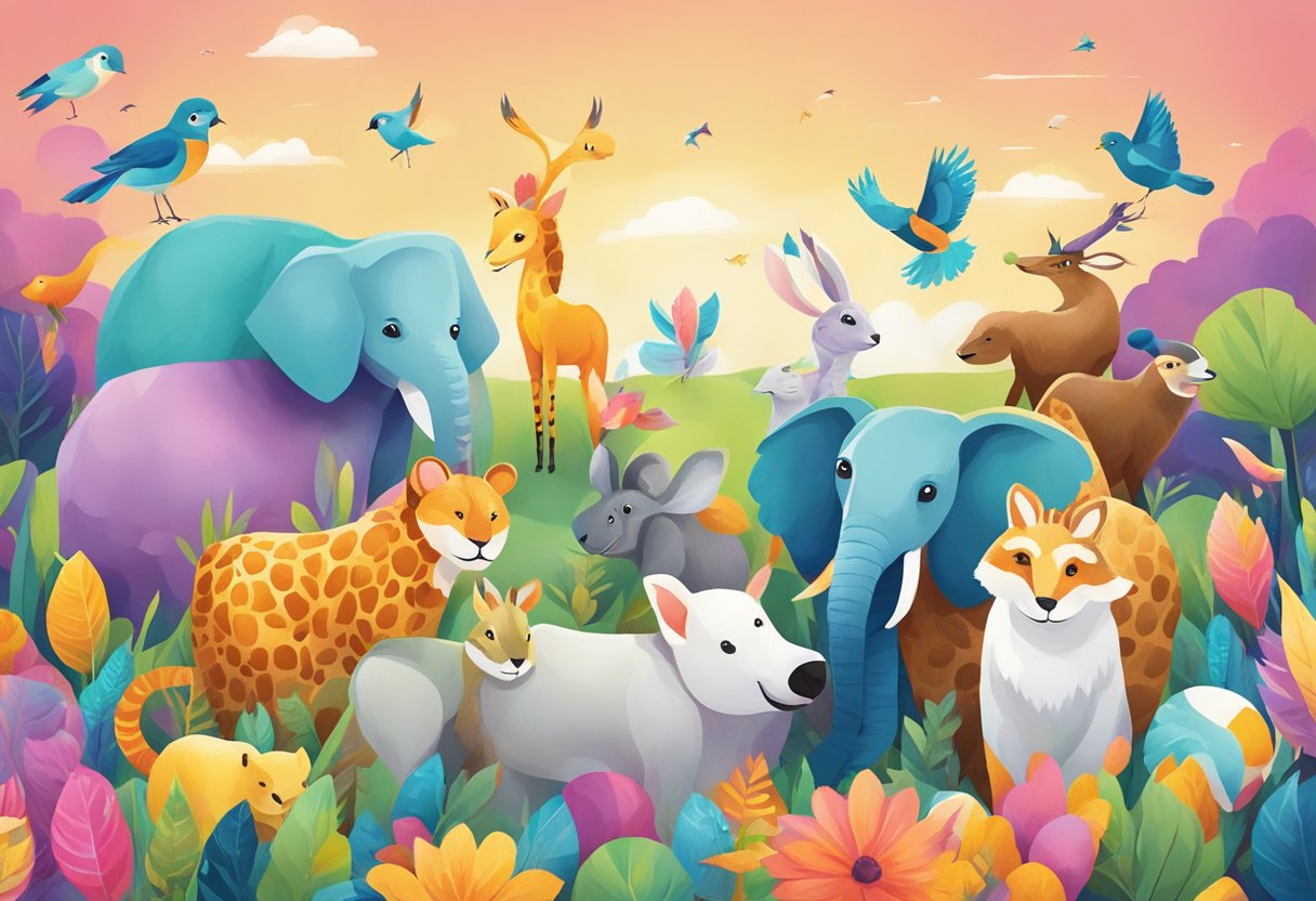 Monday Quotes for Kids: Inspiration to Kick-Start the Week Monday quotes,quotes,Monday LearningMole A group of colorful, playful animals gather around a bright, uplifting quote displayed on a banner, surrounded by vibrant, cheerful decorations