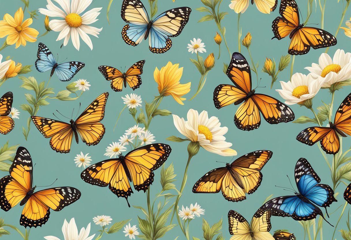 Butterfly Quotes for Kids: Uplifting Sayings to Inspire Young Minds Butterfly Quotes,Butterflies LearningMole A group of colorful butterflies flutter around a field of wildflowers, their delicate wings creating a mesmerizing display of beauty and grace