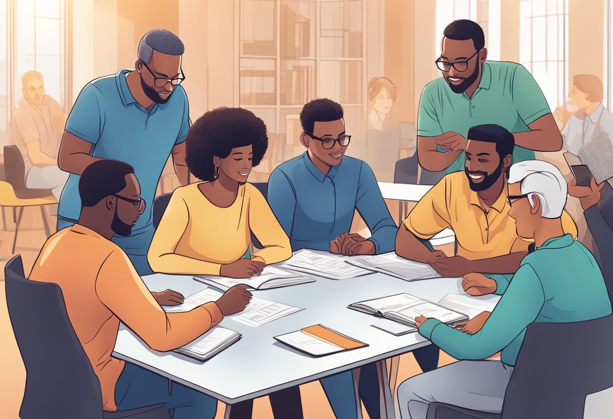 Professional Development Strategies: Boosting Your Career Growth professional development LearningMole Professional Development Strategies: A group of diverse individuals engage in collaborative learning activities in a modern, well-lit professional development setting