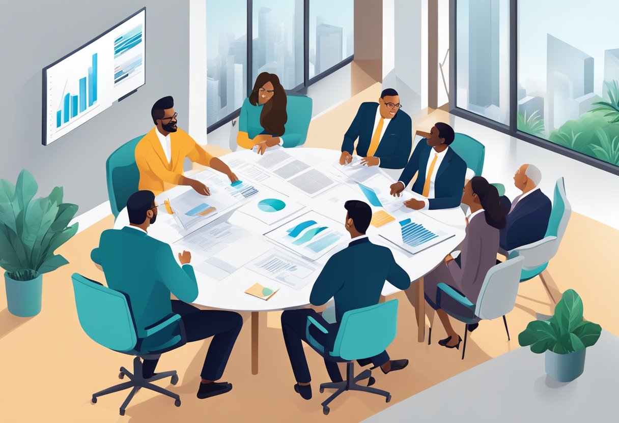 Institutional Subscriptions: Maximising Value for Academic Libraries institutional subscription,education,student LearningMole A group of diverse business professionals gathered around a conference table, engaged in a lively discussion while reviewing documents and charts