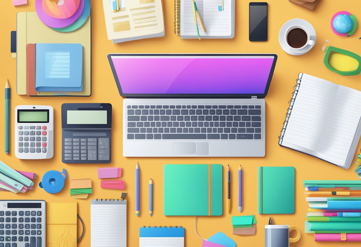 School Subscription Packages: Enhancing Education with Tailored Resources School Subscription Packages,education LearningMole A stack of colorful educational materials and digital devices arranged neatly on a desk