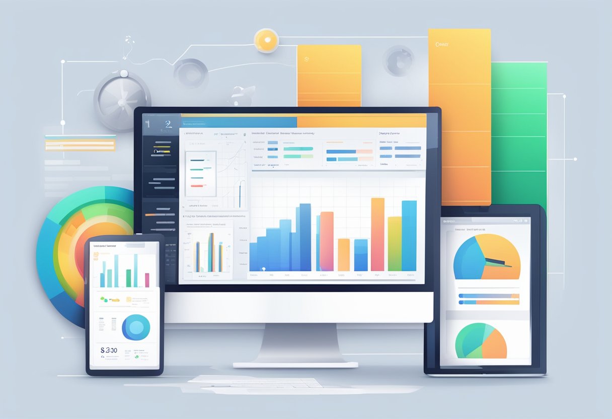 School Management System Pricing: Understanding Costs for Educational Institutions school management,pricing LearningMole School Management System Pricing: A computer screen displaying a pricing page with various options and details, alongside a stack of papers with charts and graphs