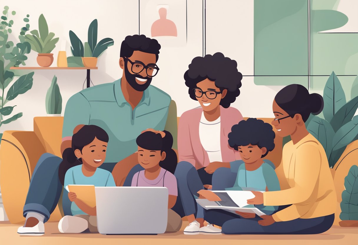 Family Learning Platform Cost: Understanding the Investment in Your Child’s Education learning platform,education LearningMole Family Learning Platform Cost: A diverse group of families gathering around a digital platform, engaging in interactive learning activities. The platform is accessible and affordable for all users