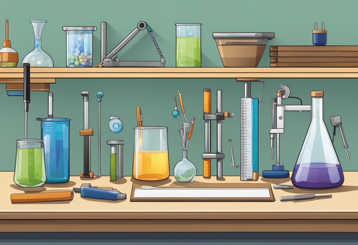 Learning Support Subscription: Boost Your Studies with Personalised Help learning support,education LearningMole Learning Support Subscription: A lab bench with equipment, tools, and materials for hands-on learning