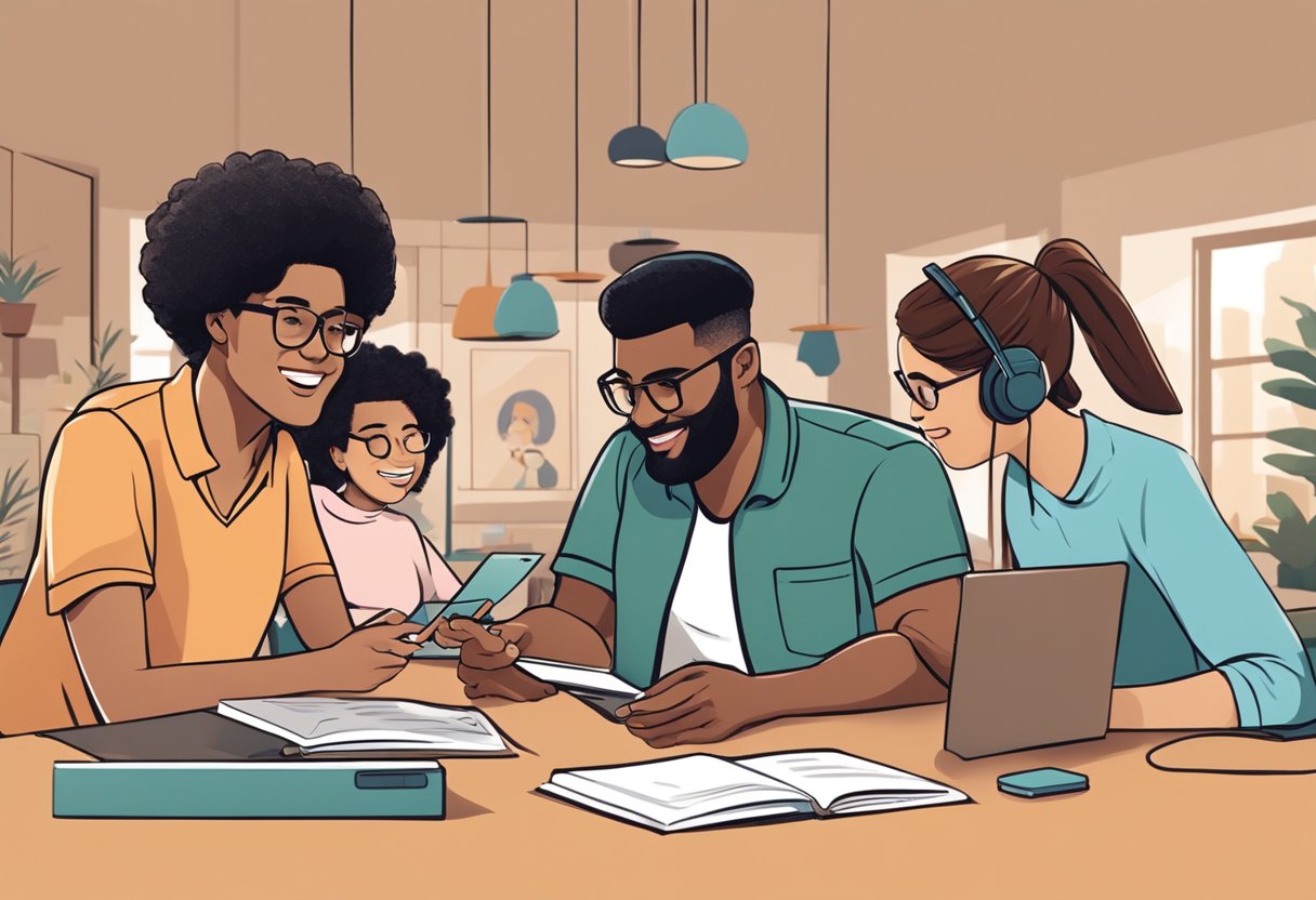 Interactive Learning Games Access: Enhancing Education through Play learning games,educational games,maths LearningMole Interactive Learning Games Access: A group of diverse characters engage in interactive learning games on digital devices while receiving feedback and assessment