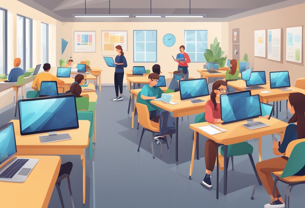 Top-Rated Educational Resources: Your Guide to the Best Learning Tools Educational Resources,online learning,educational LearningMole Top-Rated Educational Resources: A modern classroom with students using tablets and laptops to access top-rated educational resources