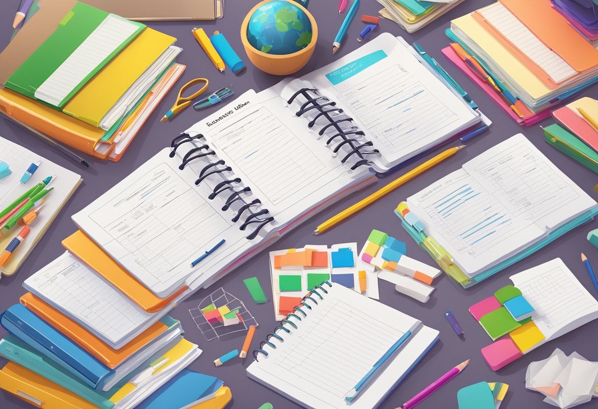 Ready-Made Lesson Materials: Your Quick-Start Guide for Effortless Teaching ready-made lesson,lesson LearningMole Ready-Made Lesson Materials: A stack of colorful, organized lesson plans on a teacher's desk, with various educational materials scattered around