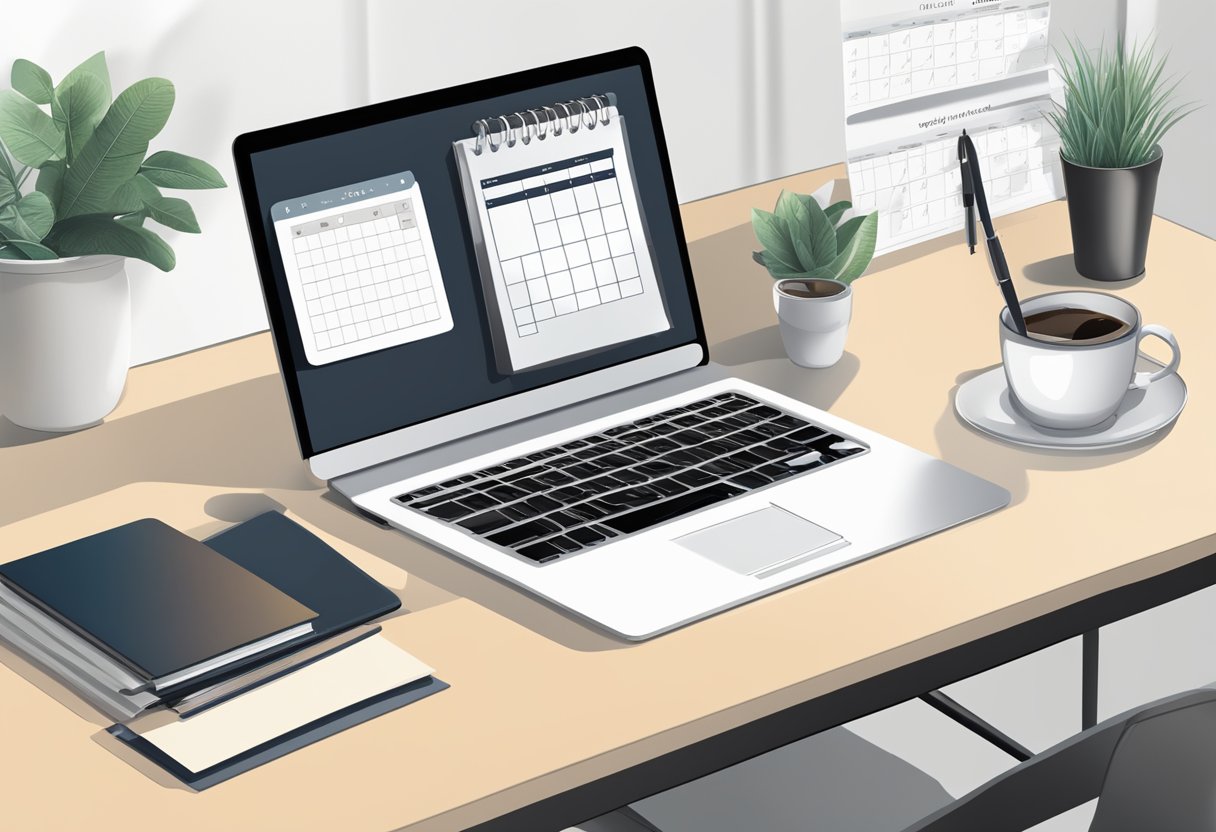 Teacher Productivity Platform: Enhancing Classroom Efficiency and Engagement teacher productivity,lesson plan,teaching LearningMole Teacher Productivity Platform: A sleek, modern desk with a computer, notebook, and pen. A calendar and to-do list are displayed on the screen. A cup of coffee sits nearby