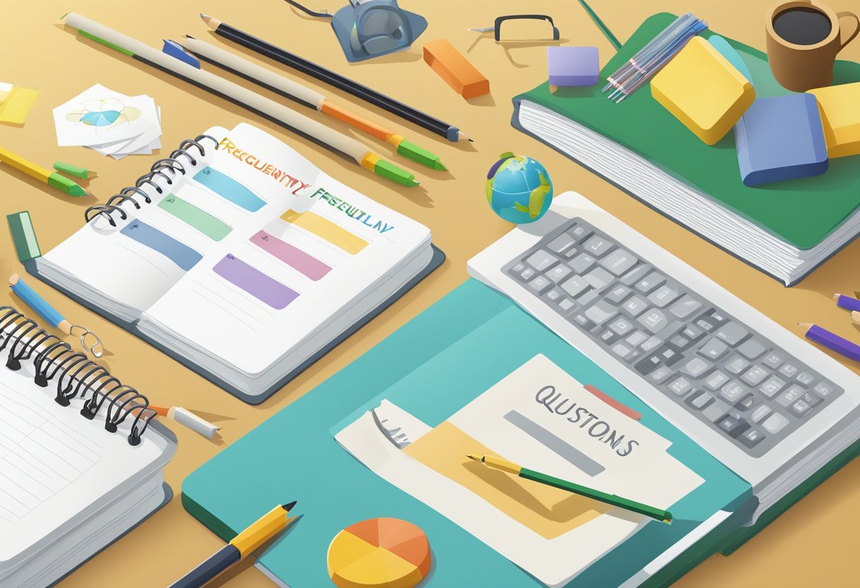 Sample Lesson Plans: A Quick Guide to Structured Teaching Sample Lesson Plans,teach LearningMole A stack of lesson plans with a "Frequently Asked Questions" header, surrounded by various educational materials and supplies